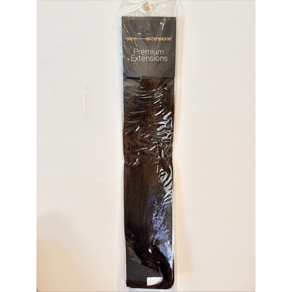 SARE Extensions Tape-In Pro Straight Dark Brown #4 Remy Human Hair 30g NEW